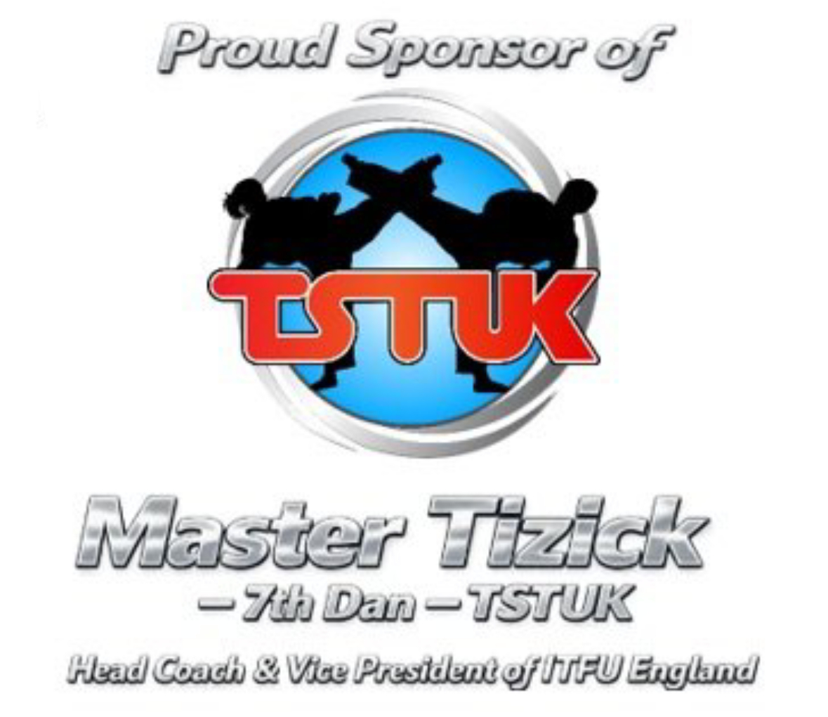 Proud sponsor of TSTUK, Master Tizick, 7th Dan